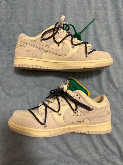 Off-White × Nike Dunk Low "Sail/Neutral Grey/Gridiron"