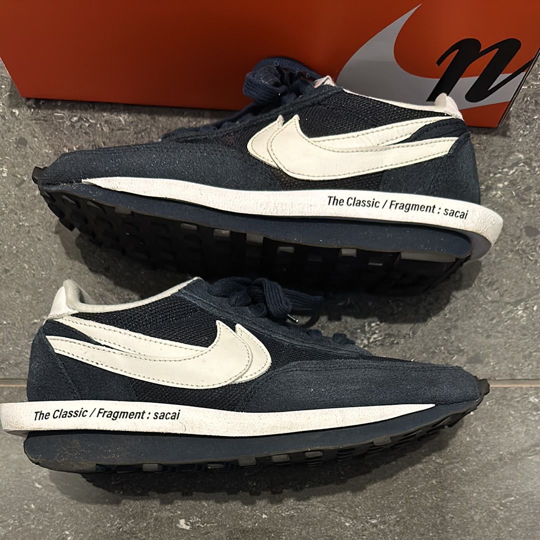 Fragment × sacai × Nike LD Waffle "Blackended Blue"