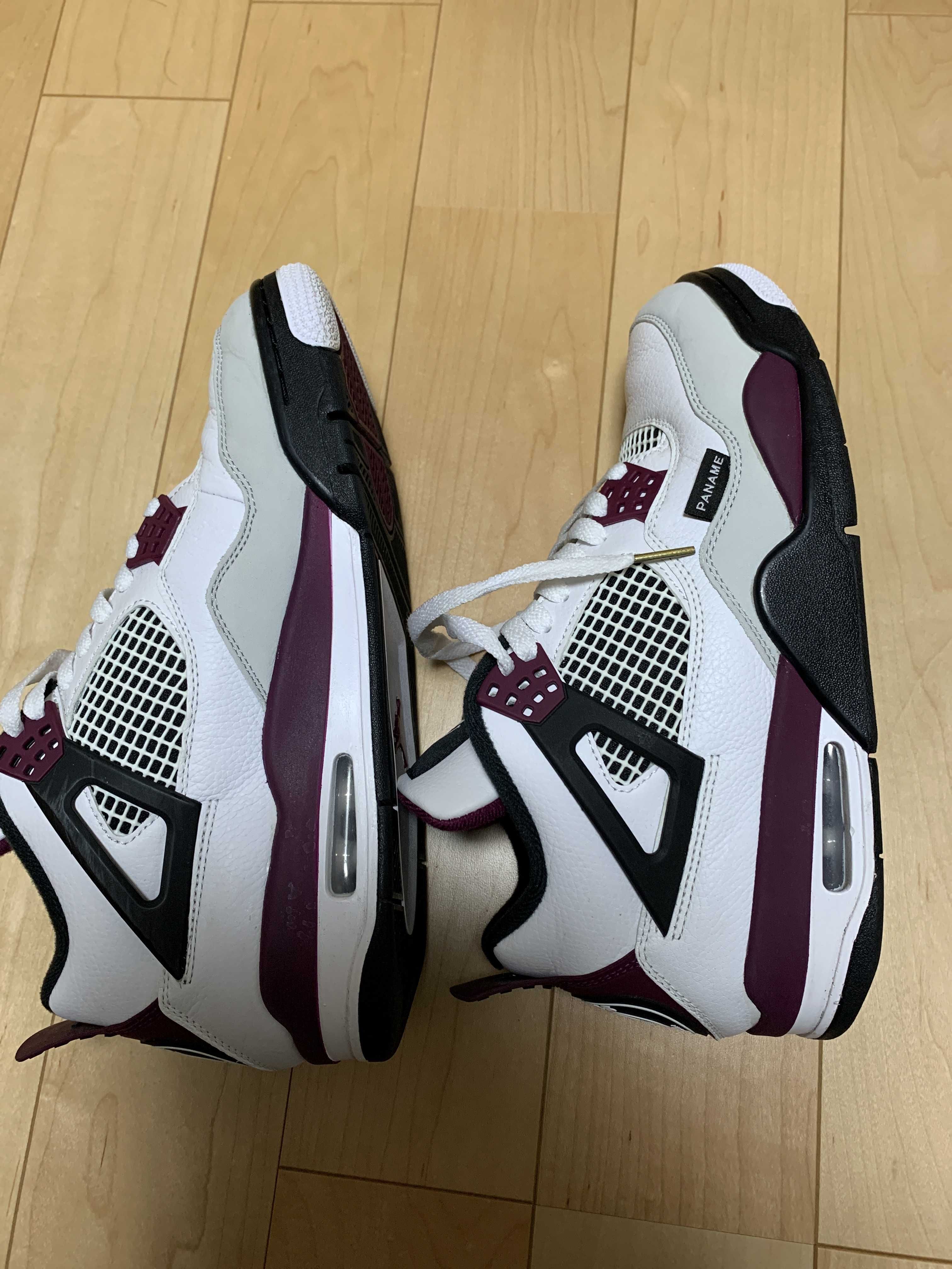 Paris Saint Germain ×Nike Air Jordan 4 Retro "White/Bordeaux/Neutral Gray"