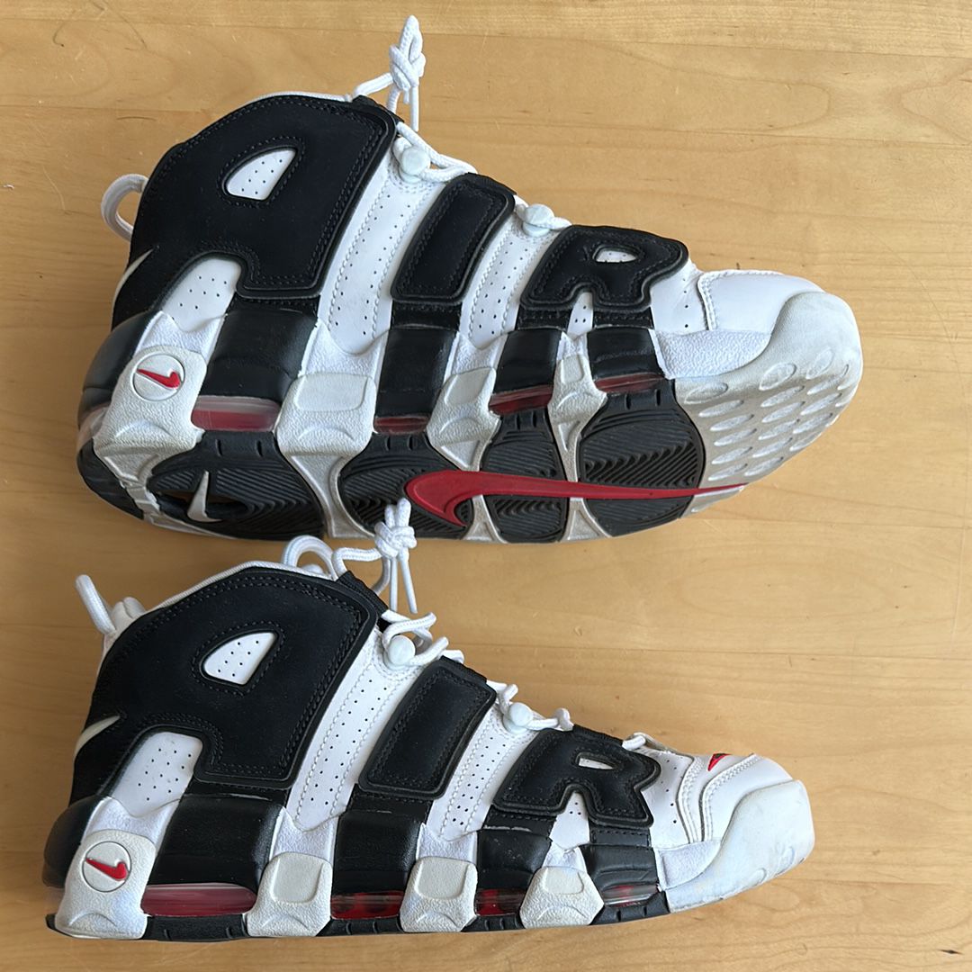 Nike Air More up Tempo "White/Black/University Red"(~2018)