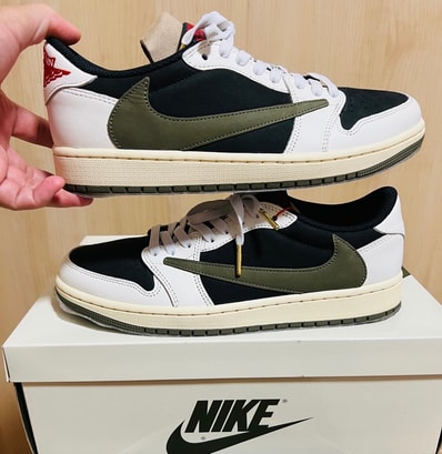 Travis Scott × Nike Women's Air Jordan 1 Low OG "Medium Olive"