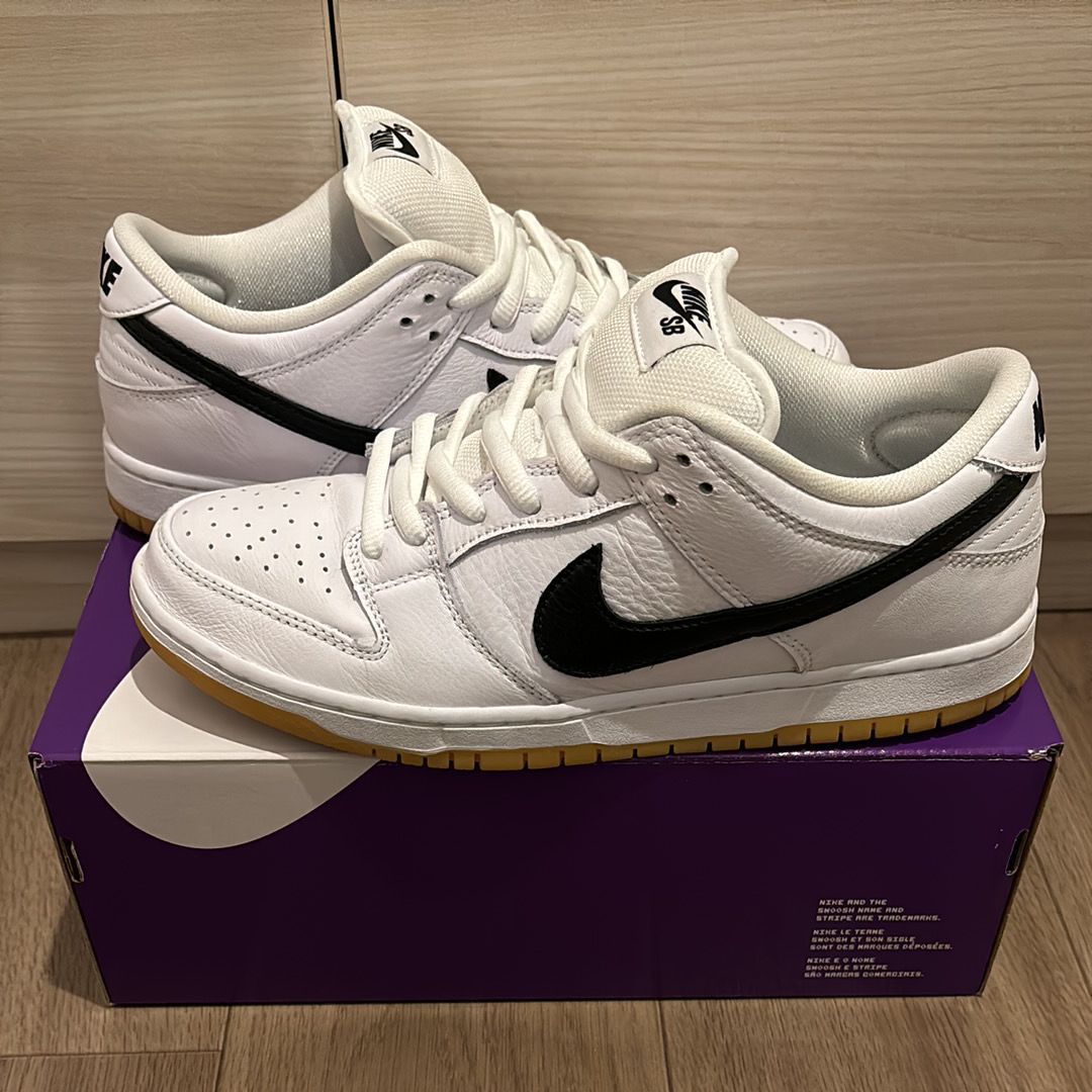 Nike SB Dunk Low Pro "White/Black-White-Gum Light Brown"