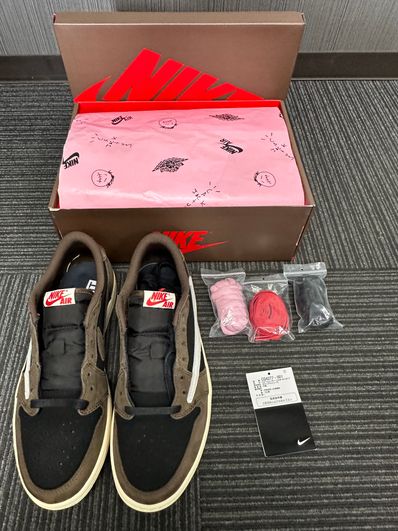 Travis Scott × Nike Air Jordan 1 Low OG SP-T "Black/Dark Mocha"