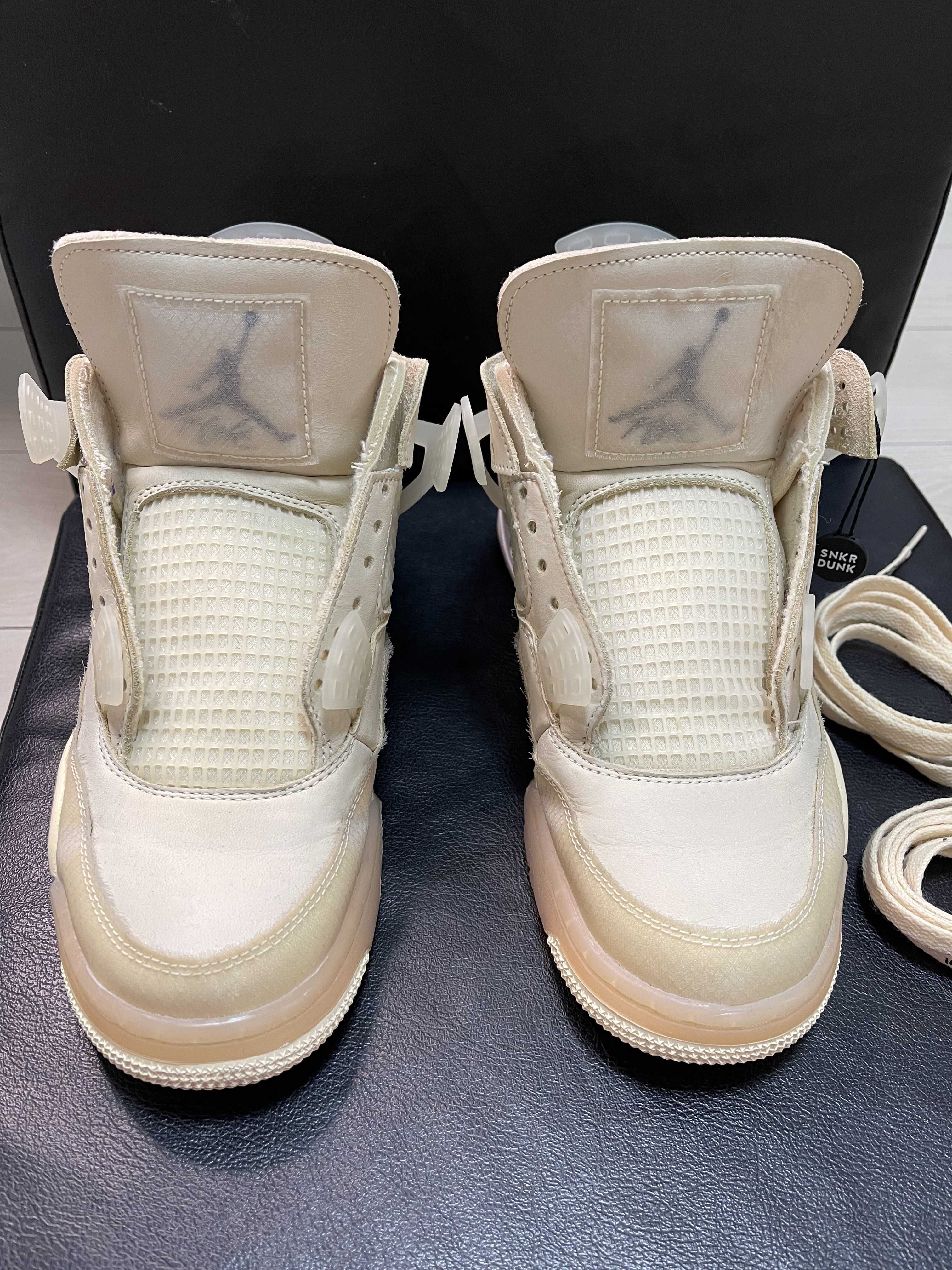 Off-White × Nike Women's Air Jordan 4 SP "Sail"