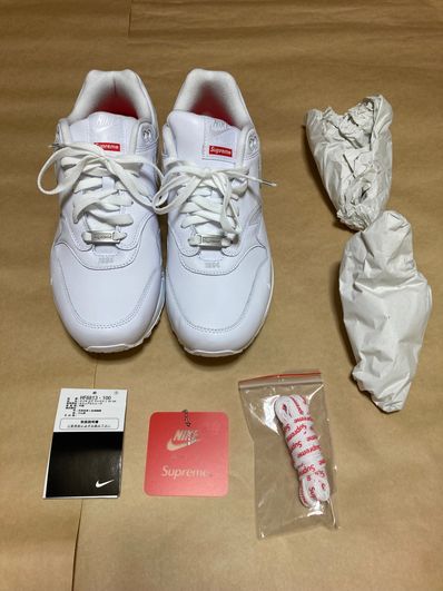 Supreme × Nike Air Max 1 '87 SP "White" (25SS Week4)