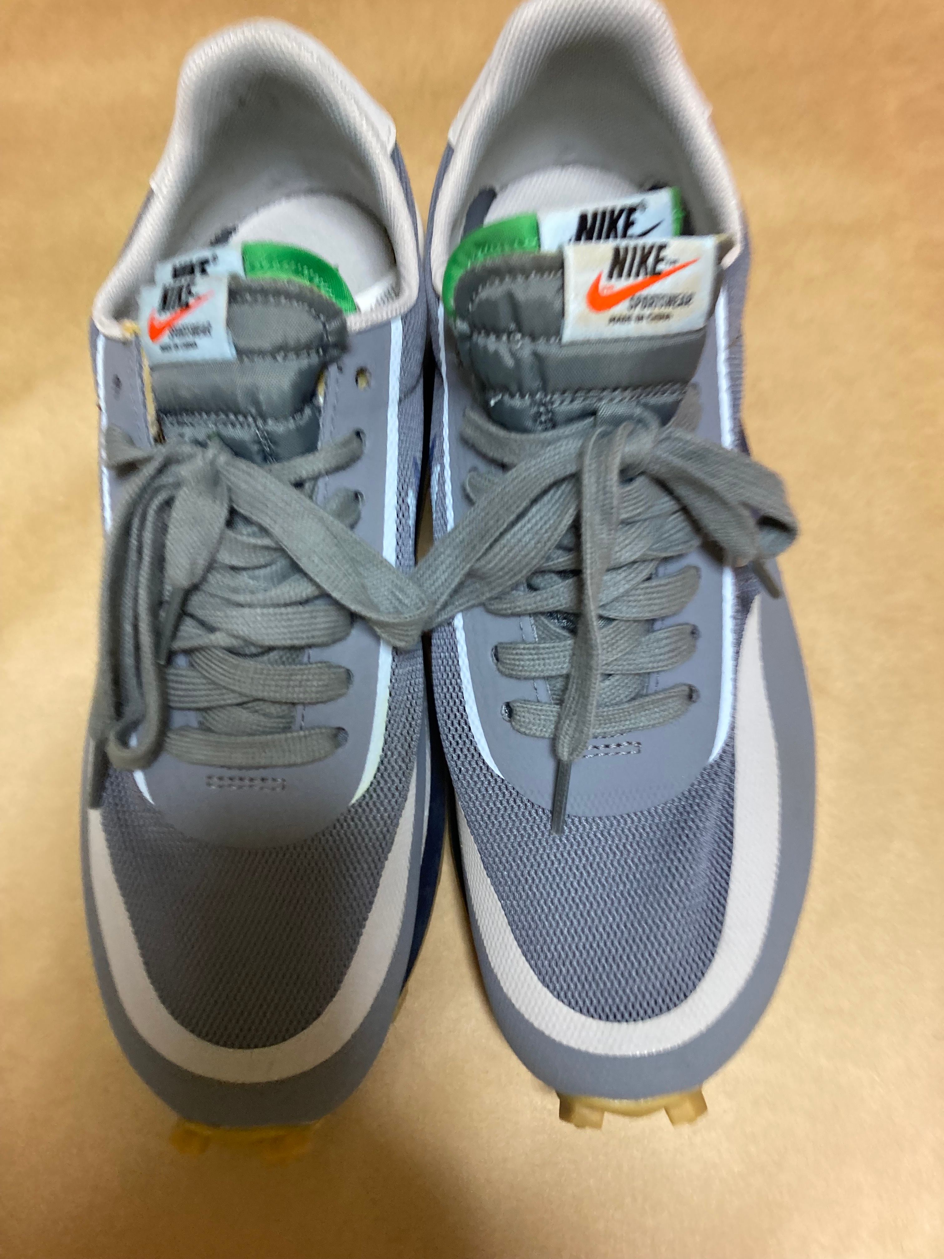 CLOT × Sacai × Nike LD Waffle "Grey Obsidian/Cool Grey"