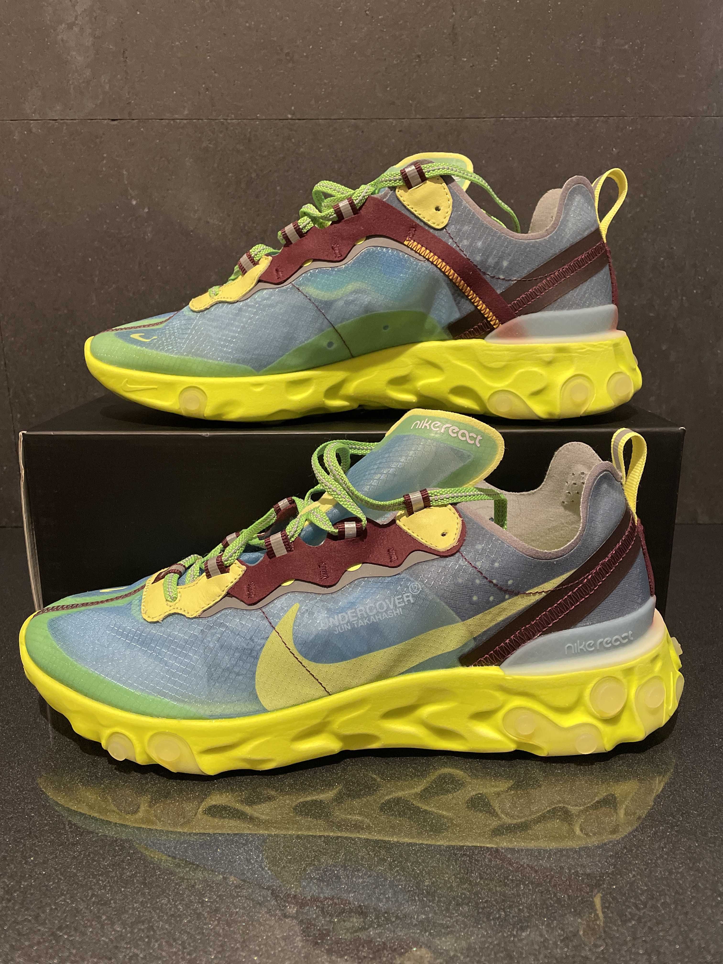 UNDERCOVER × Nike React Element 87 "Blue/Yellow"