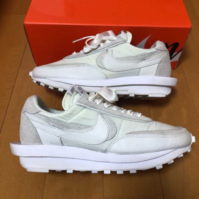 sacai × Nike LDV Waffle "Triple White"