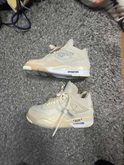 Off-White × Nike Women's Air Jordan 4 SP "Sail"
