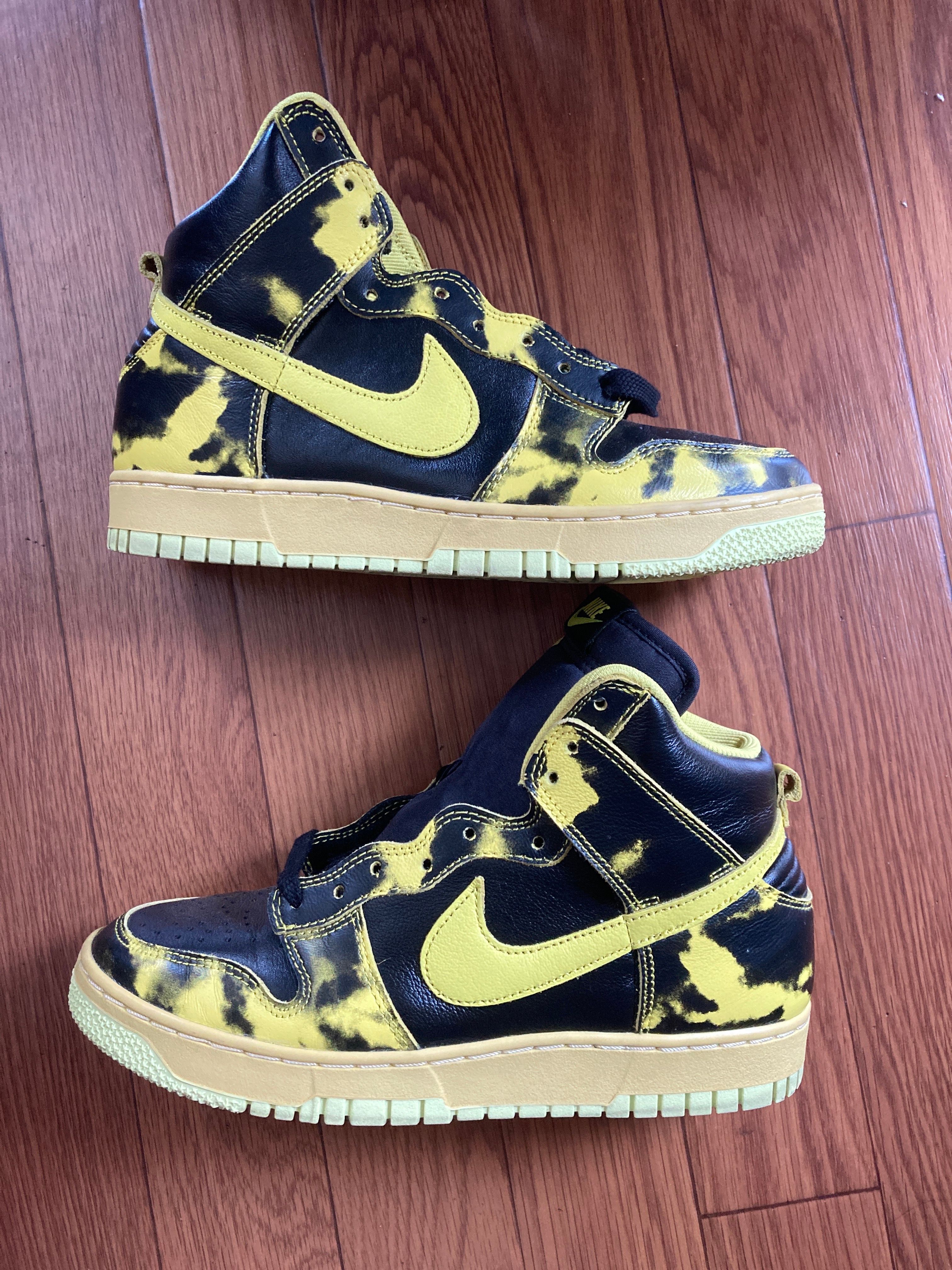 Nike Dunk High 1985 SP "Yellow Acid Wash"