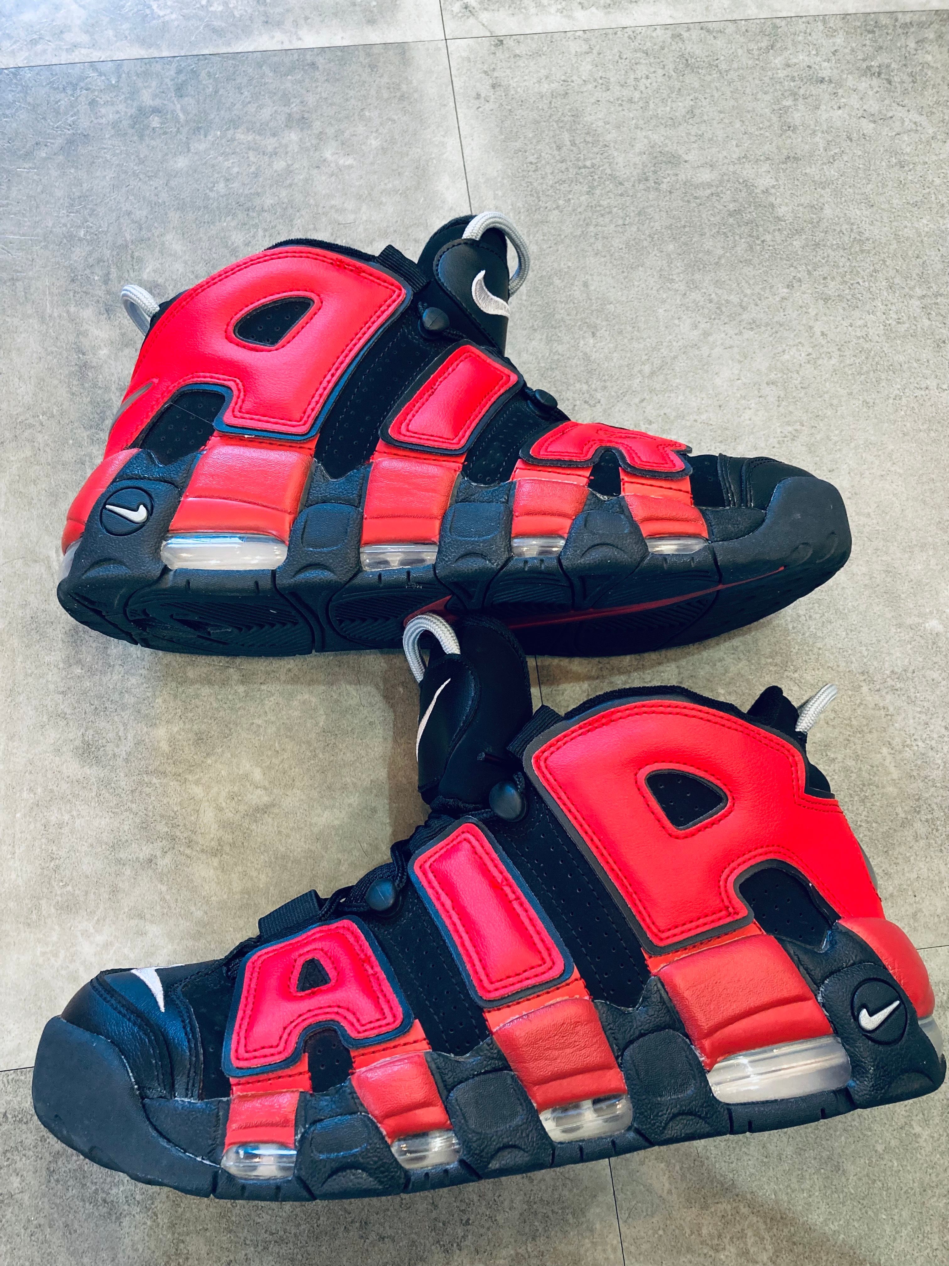 Nike Air More Uptempo '96 "Black and University Red"