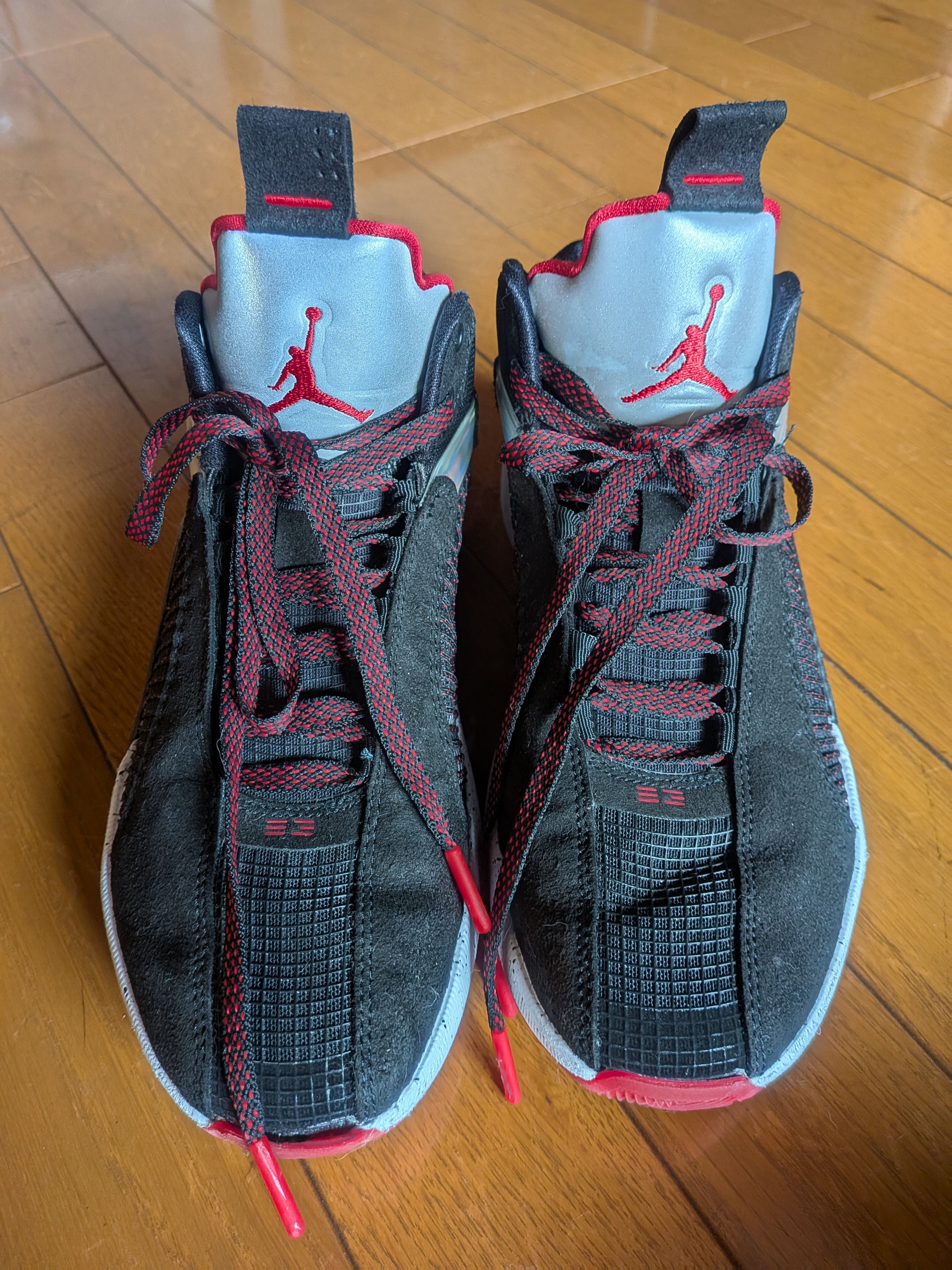 Nike GS Air Jordan XXXV Bred "Black/Fire Red Reflective Silver"