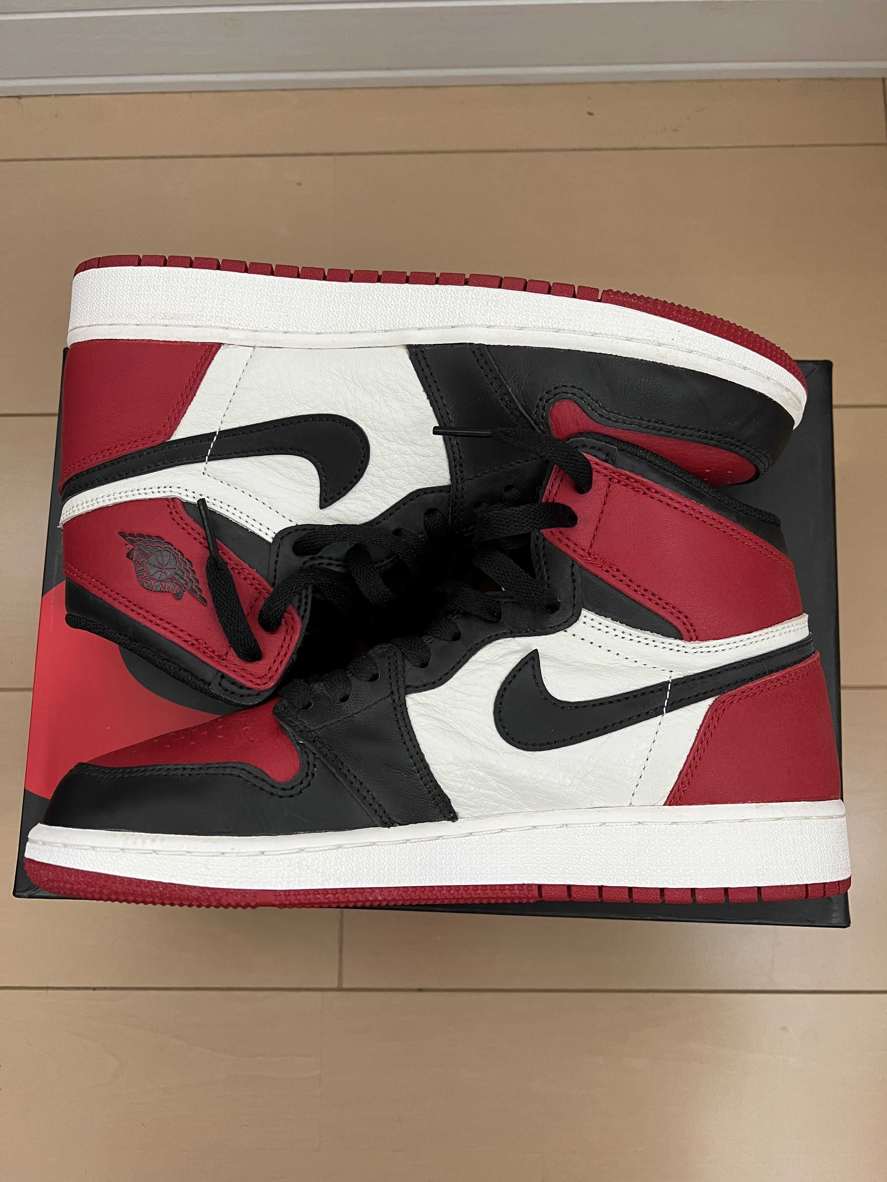 Nike GS Air Jordan 1 Retro High "Bred Toe"