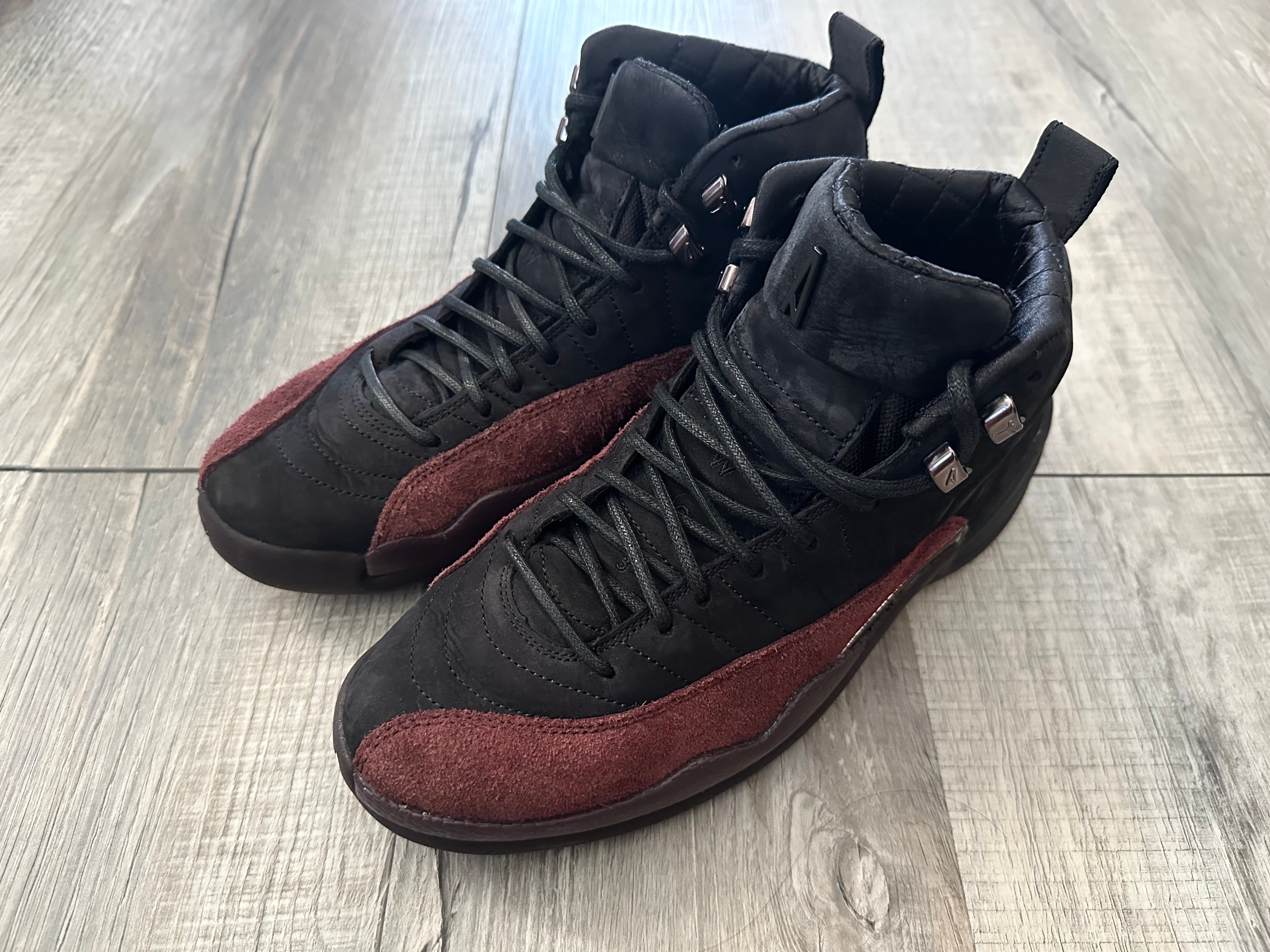 A Ma Maniere × Nike Women's Air Jordan 12 "Black and Burgundy Crush"