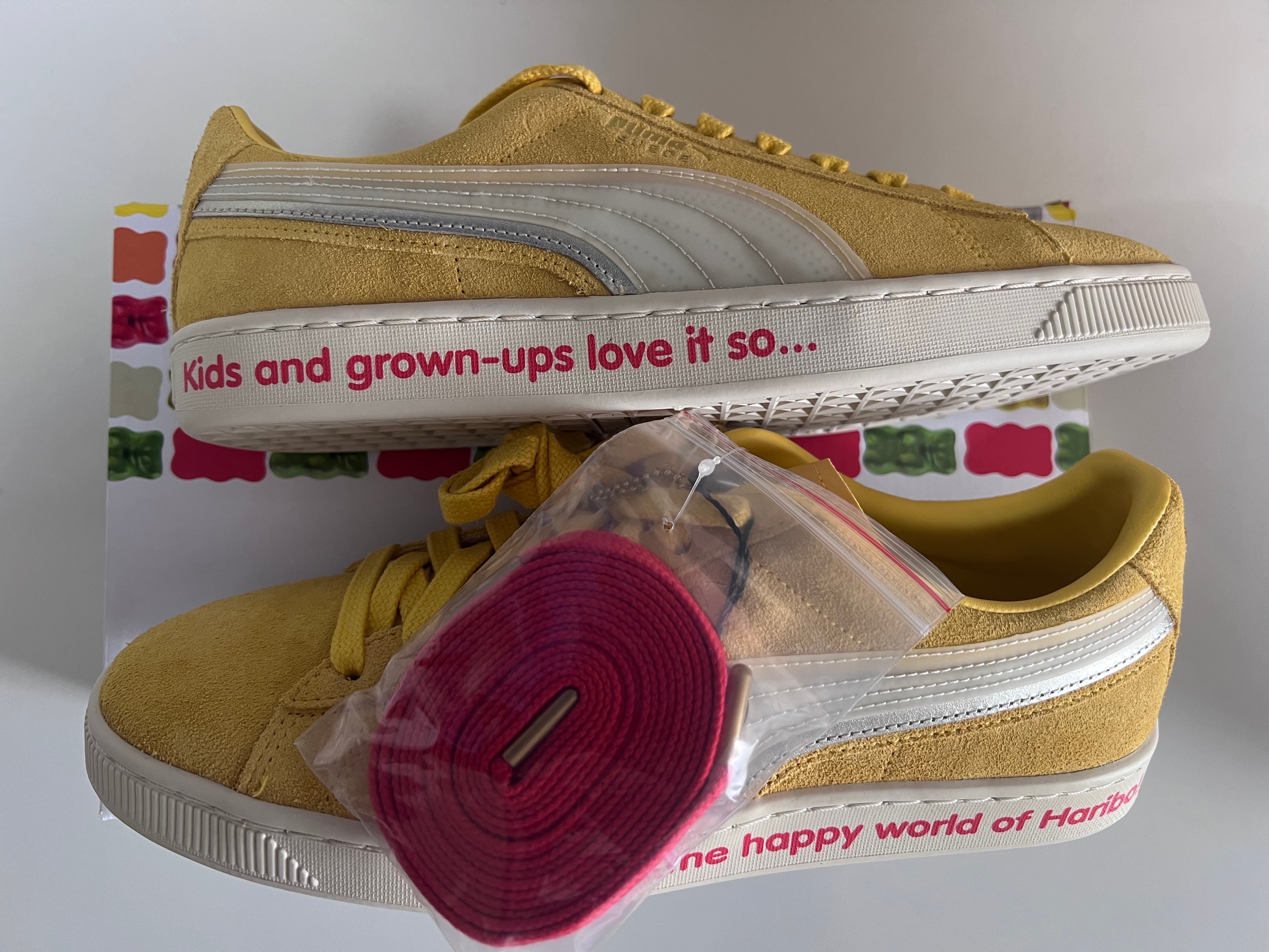 ハリボー × プーマ スウェード トリプレックス "イエロー"