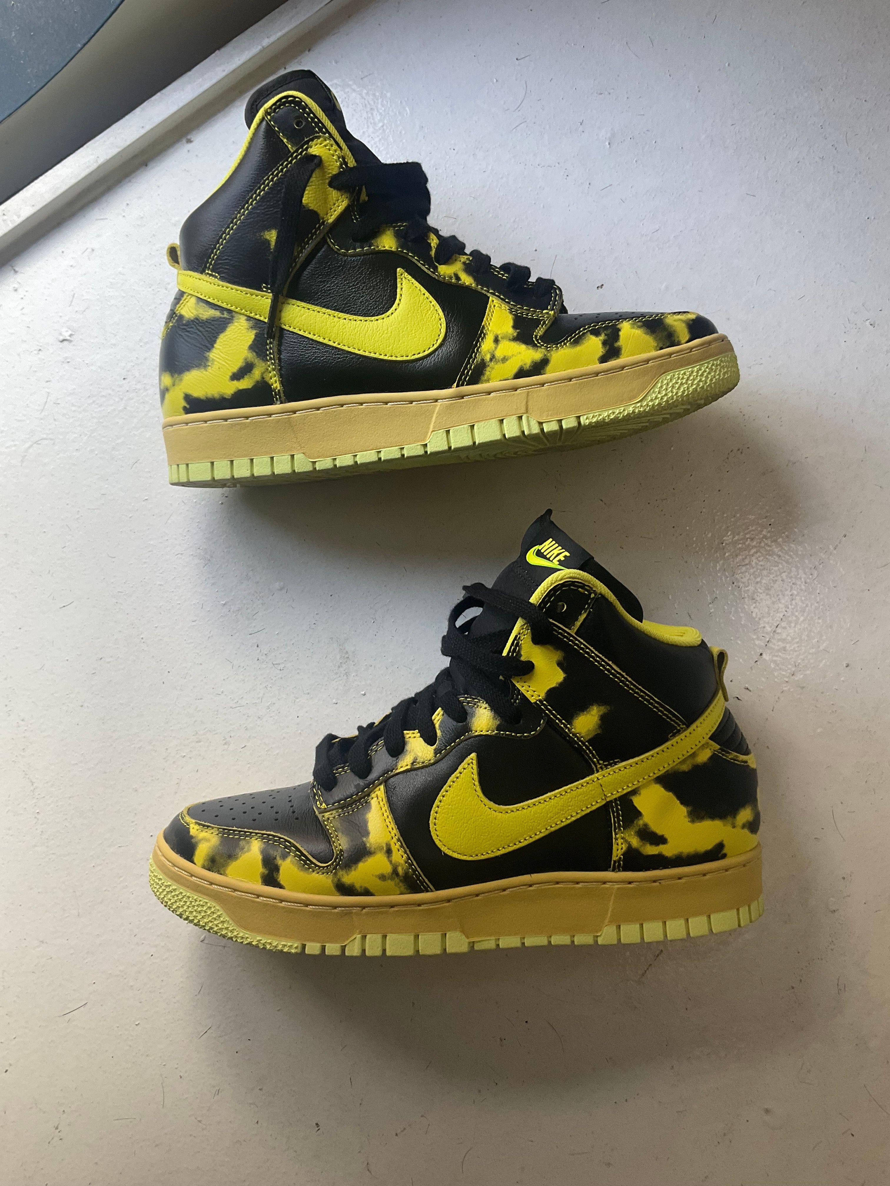 Nike Dunk High 1985 SP "Yellow Acid Wash"