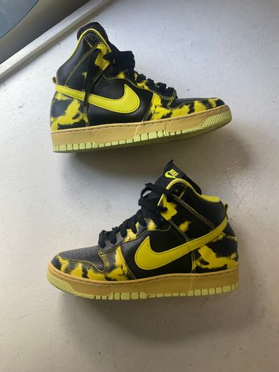 Nike Dunk High 1985 SP "Yellow Acid Wash"