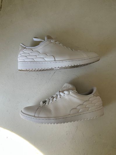 Nike Air Jordan 1 Low Centre Court "White On White"