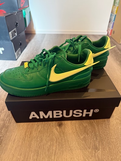 AMBUSH × Nike Air Force 1 Low "Pine Green and Citron"
