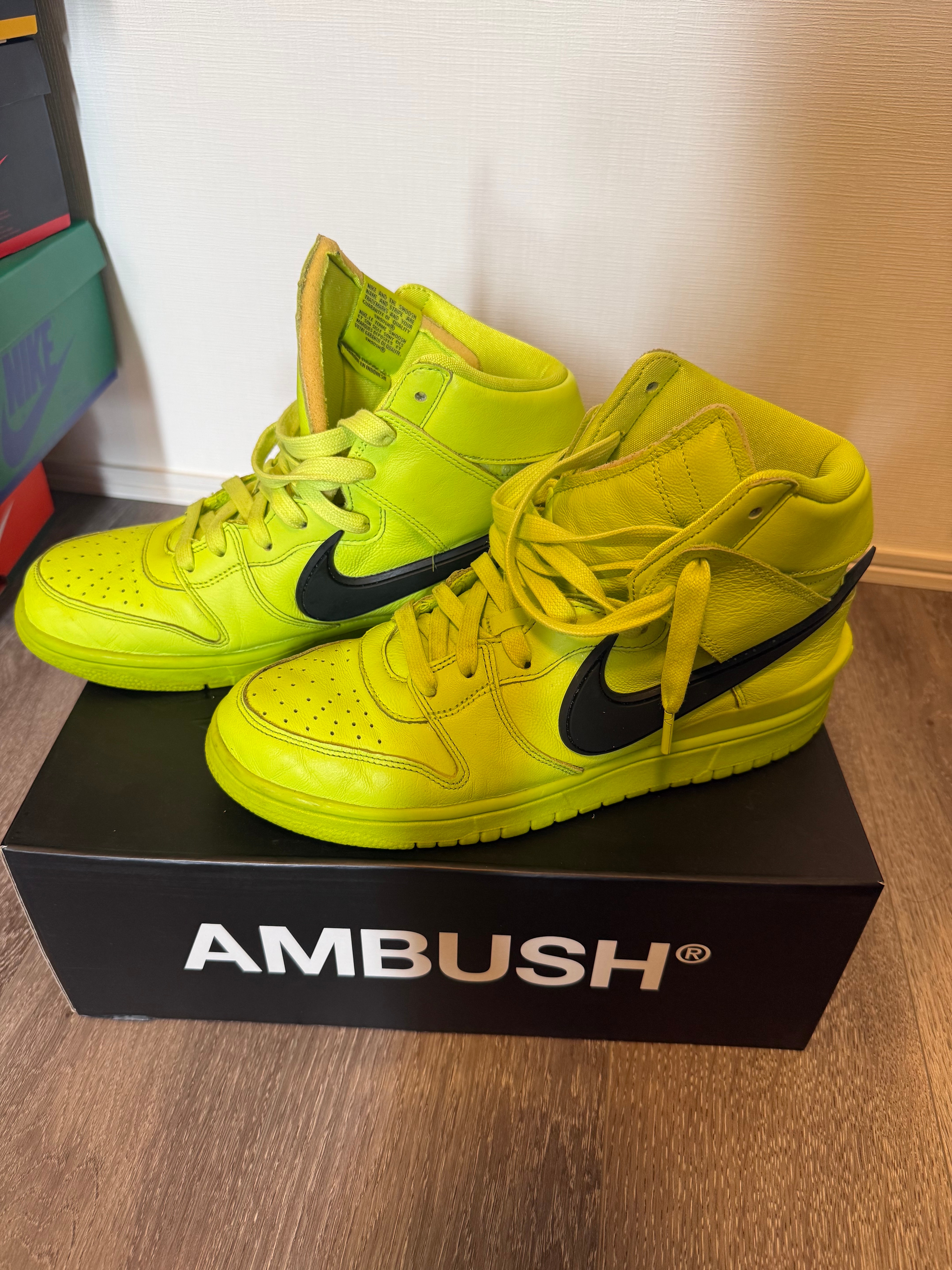 アンブッシュ × ナイキ ダンク ハイ "フラッシュライム"