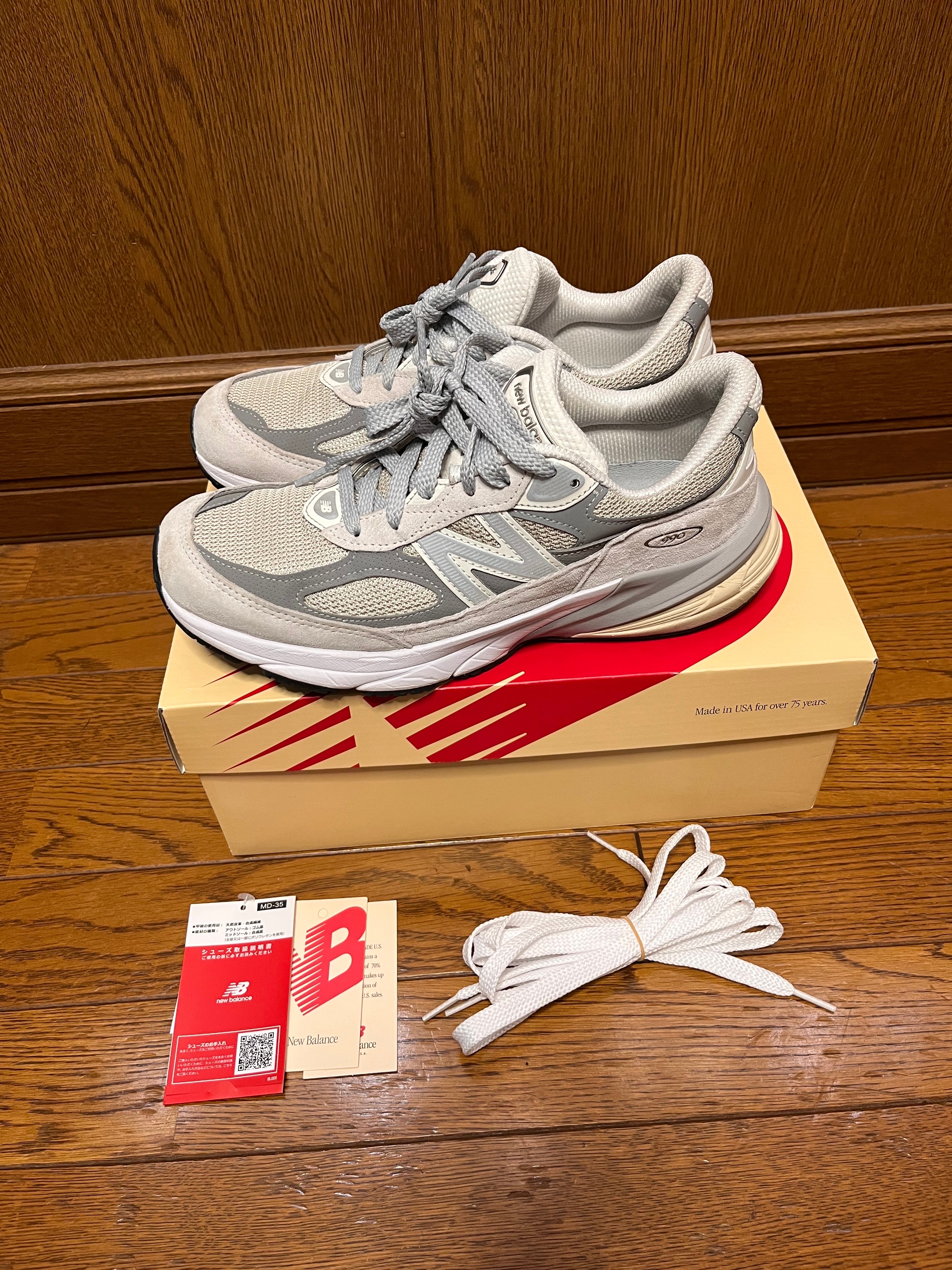 New Balance 990V6 "Gray" (Heel Logo USA) (M990GL6)