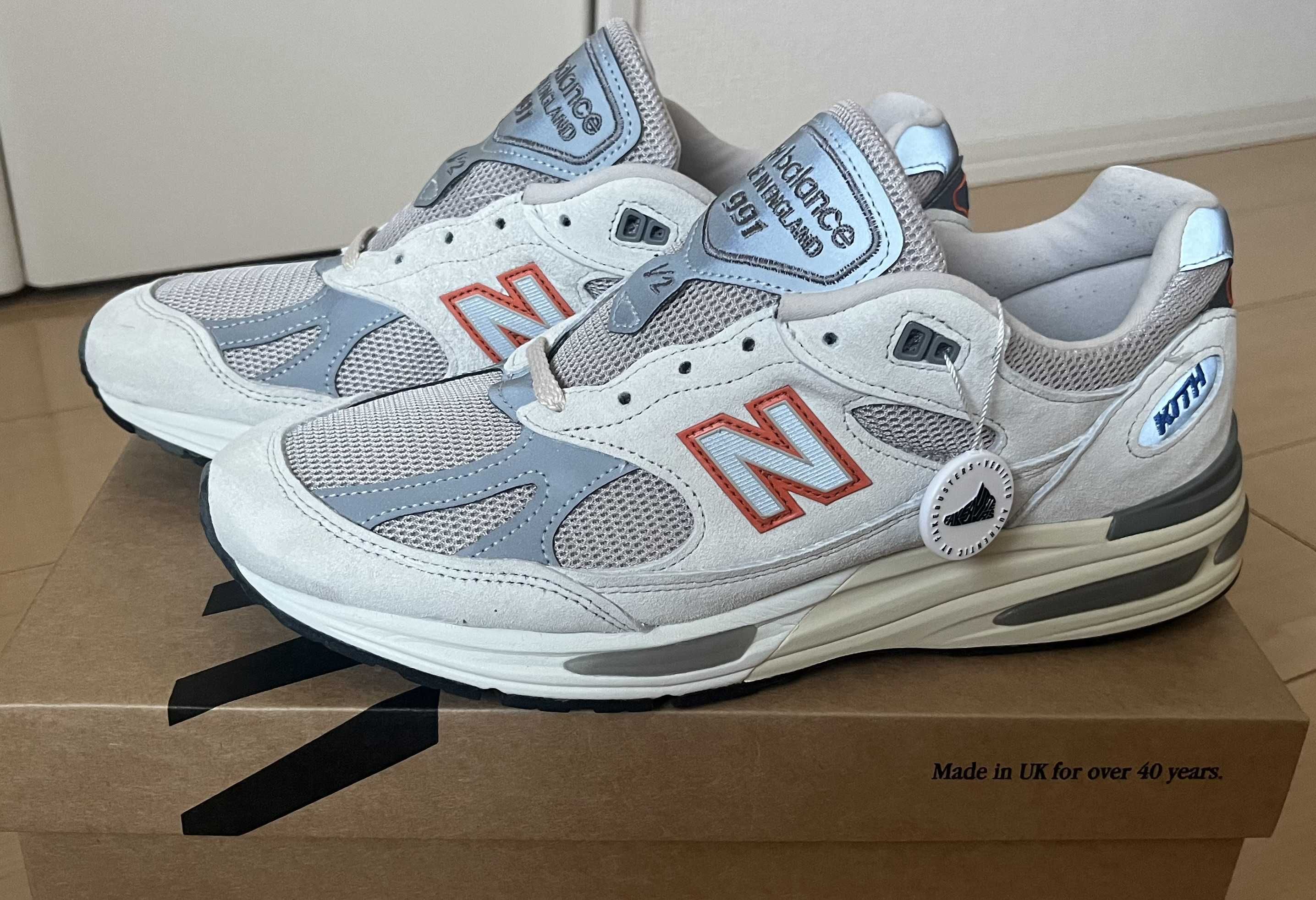 KITH × New Balance 991V2 Madison Square Garden "Antarctica/Beige/Castlerock"