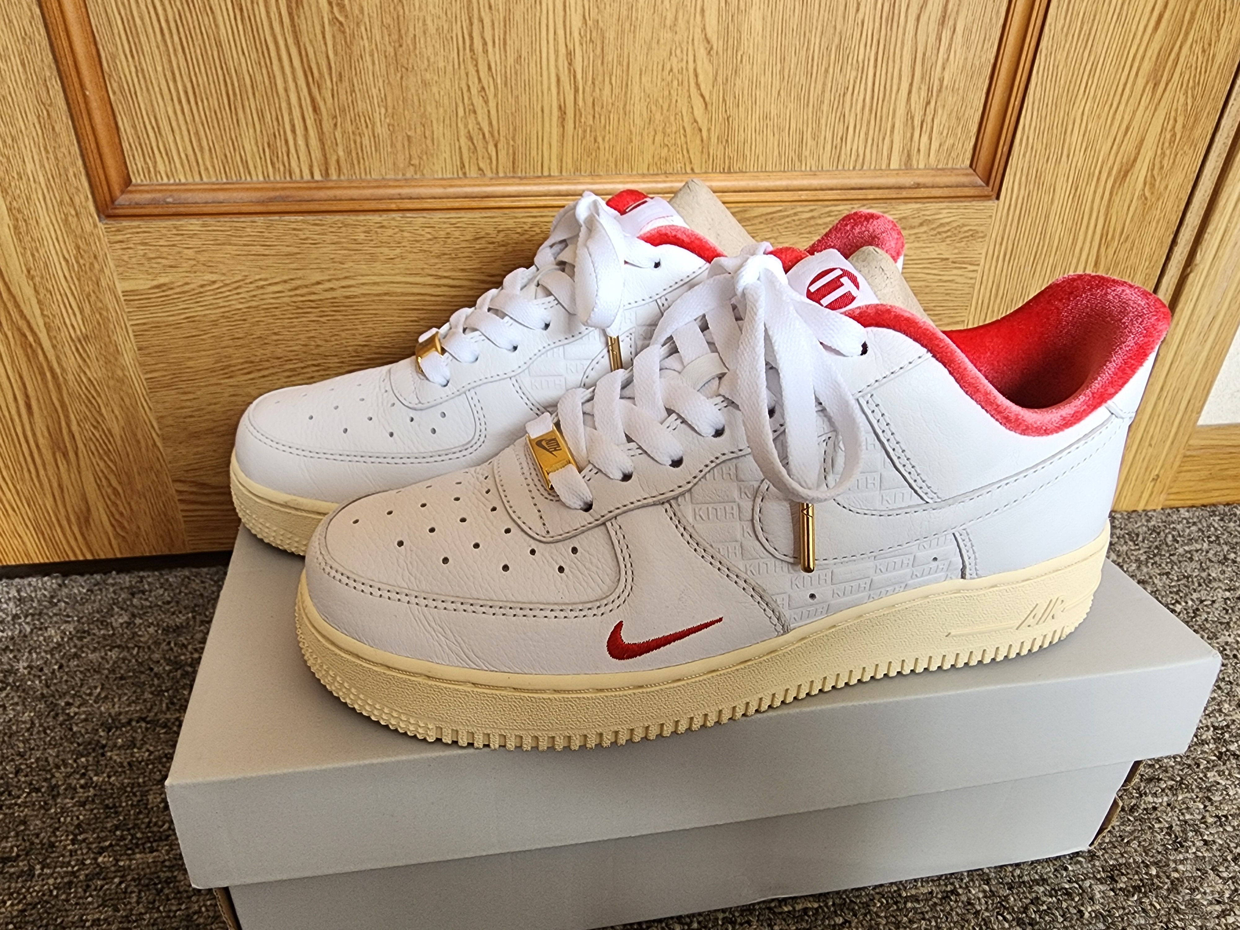 KITH × Nike Air Force 1 Low "White/Red"