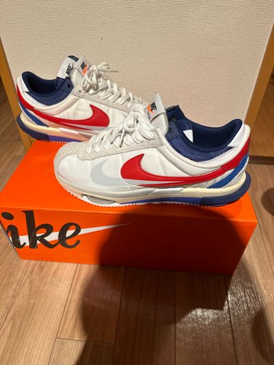 sacai × Nike Zoom Cortez "White and University Red"