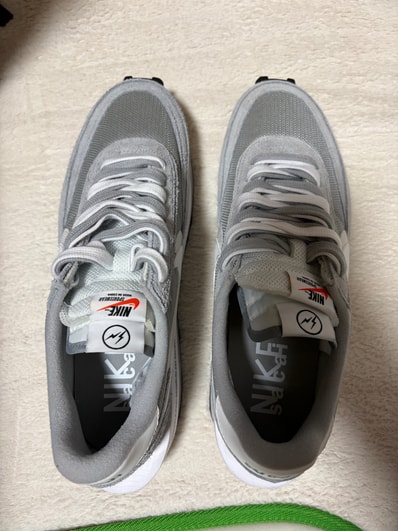 fragment design × sacai × Nike LD Waffle "Light Smoke Grey"