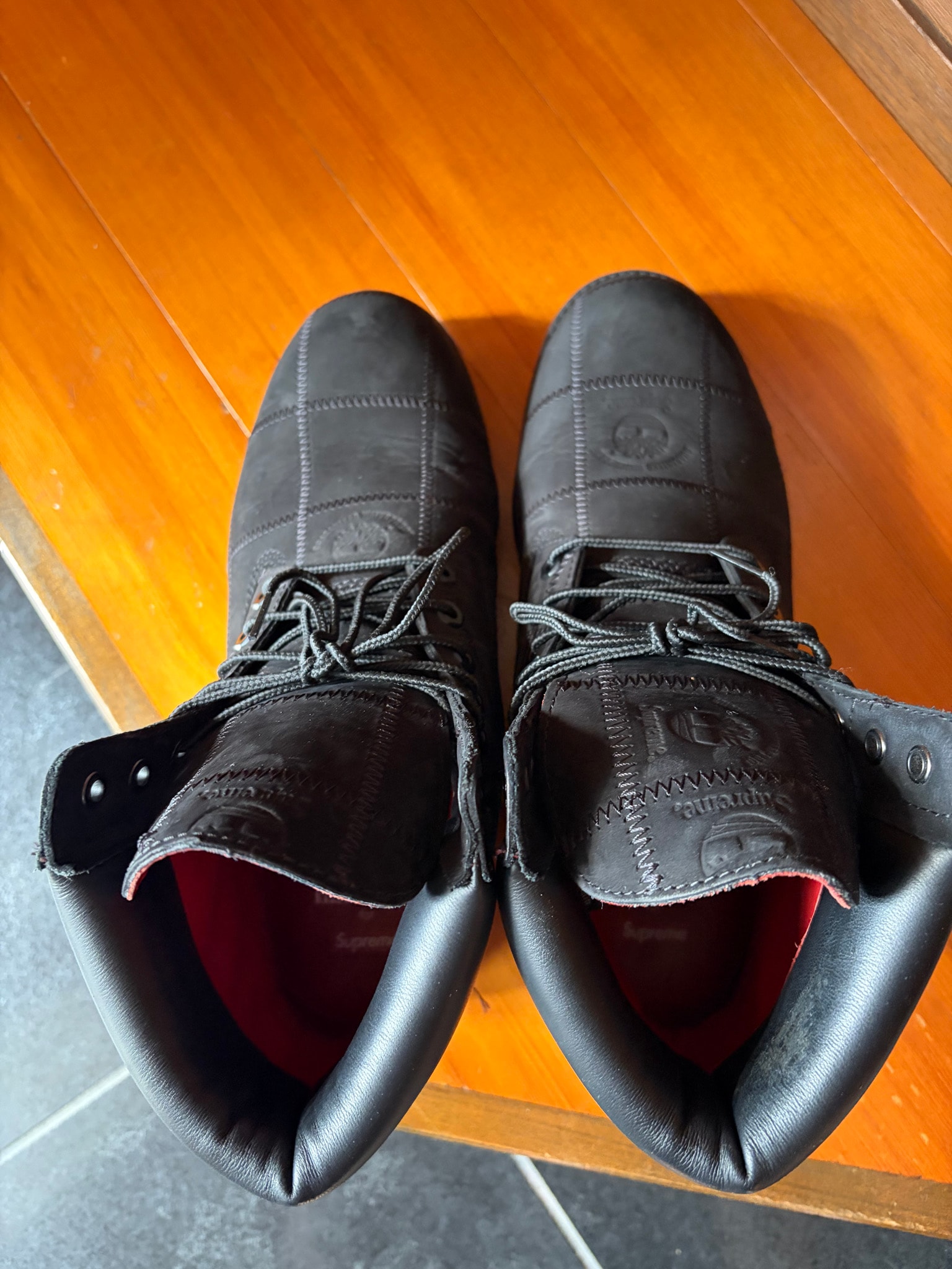 Supreme × Timberland Patchwork 6 Inch Premium Boot "Black"
