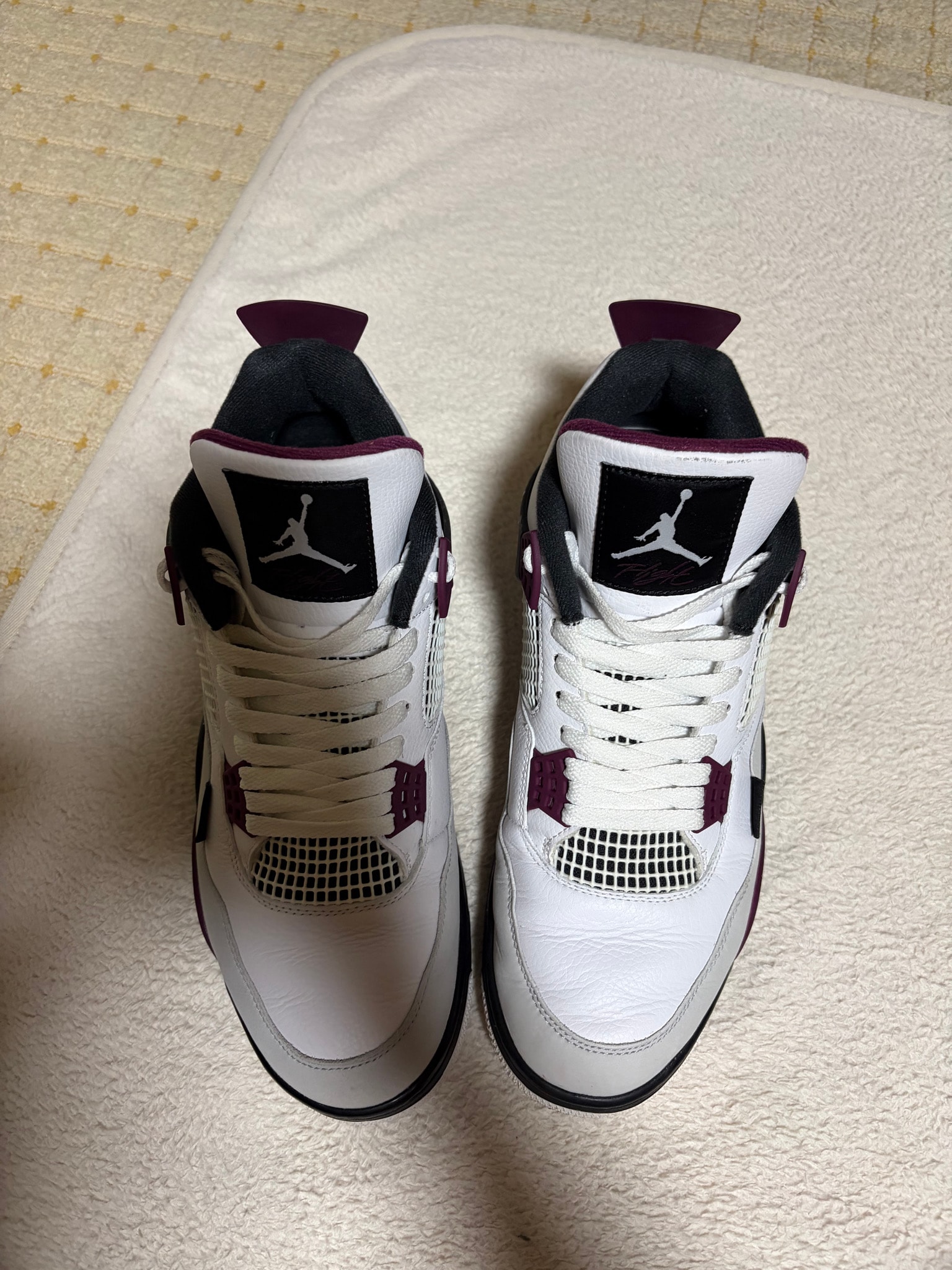 Paris Saint-Germain (PSG) × Nike Air Jordan 4 Retro "White/Black-Metallic Gold-Bordeaux"