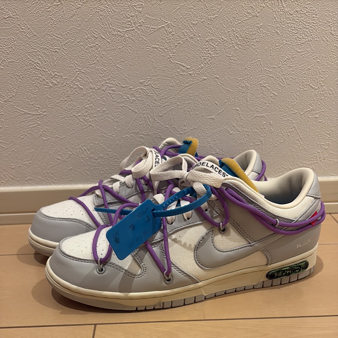 Off-White × Nike Dunk Low "Sail/Neutral Gray"