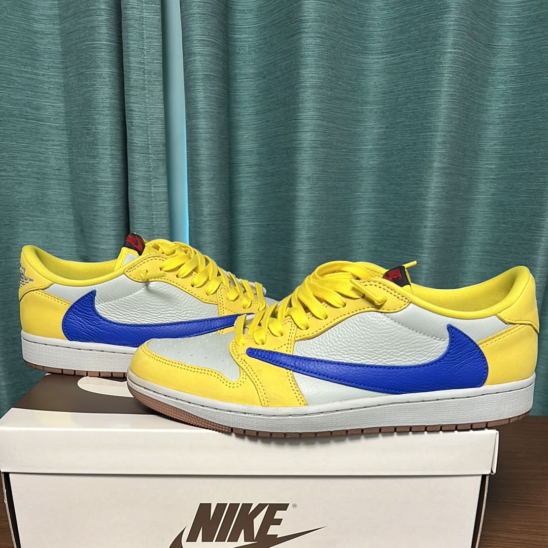 Travis Scott × Nike Women's Air Jordan 1 Retro Low OG "Canary"