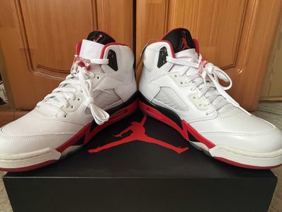 Nike Air Jordan 5 Retro "Fire Red/Black Tongue" (2013)