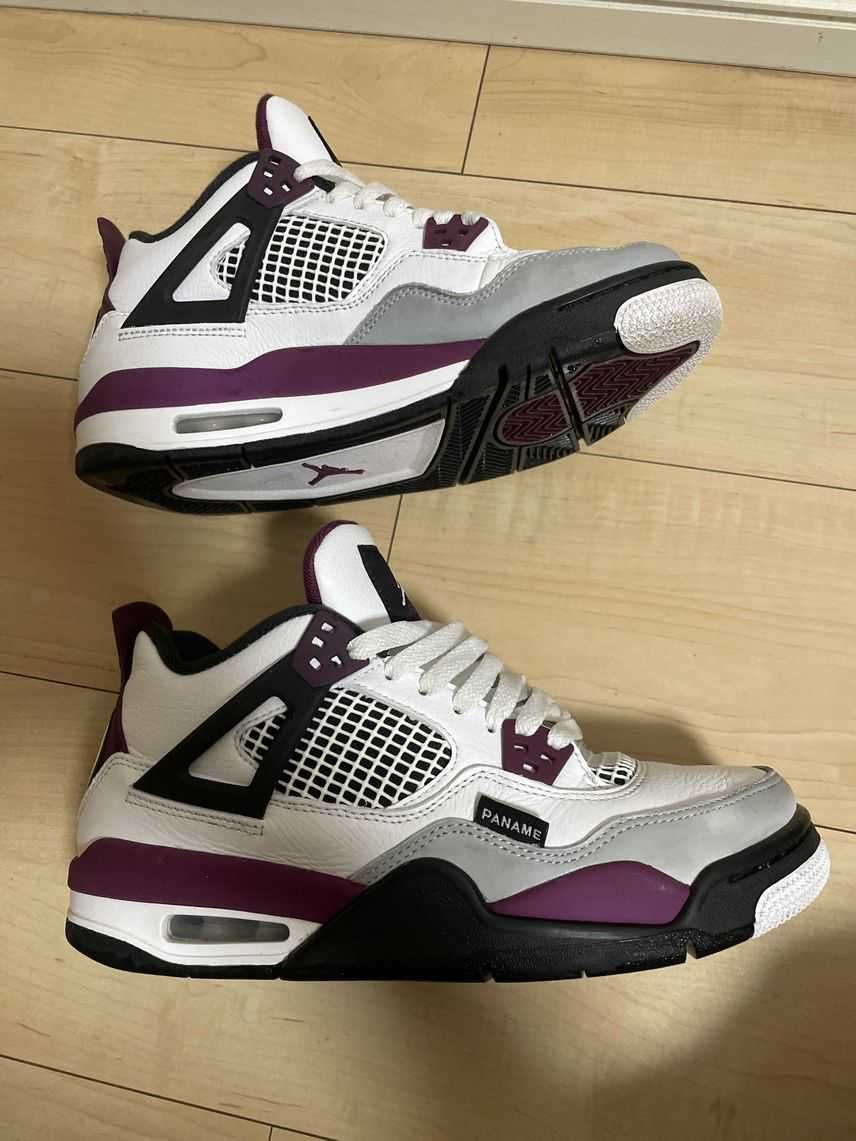 PSG × NIKE AIR JORDAN 4 RETRO GS "WHITE/BORDEAUX"