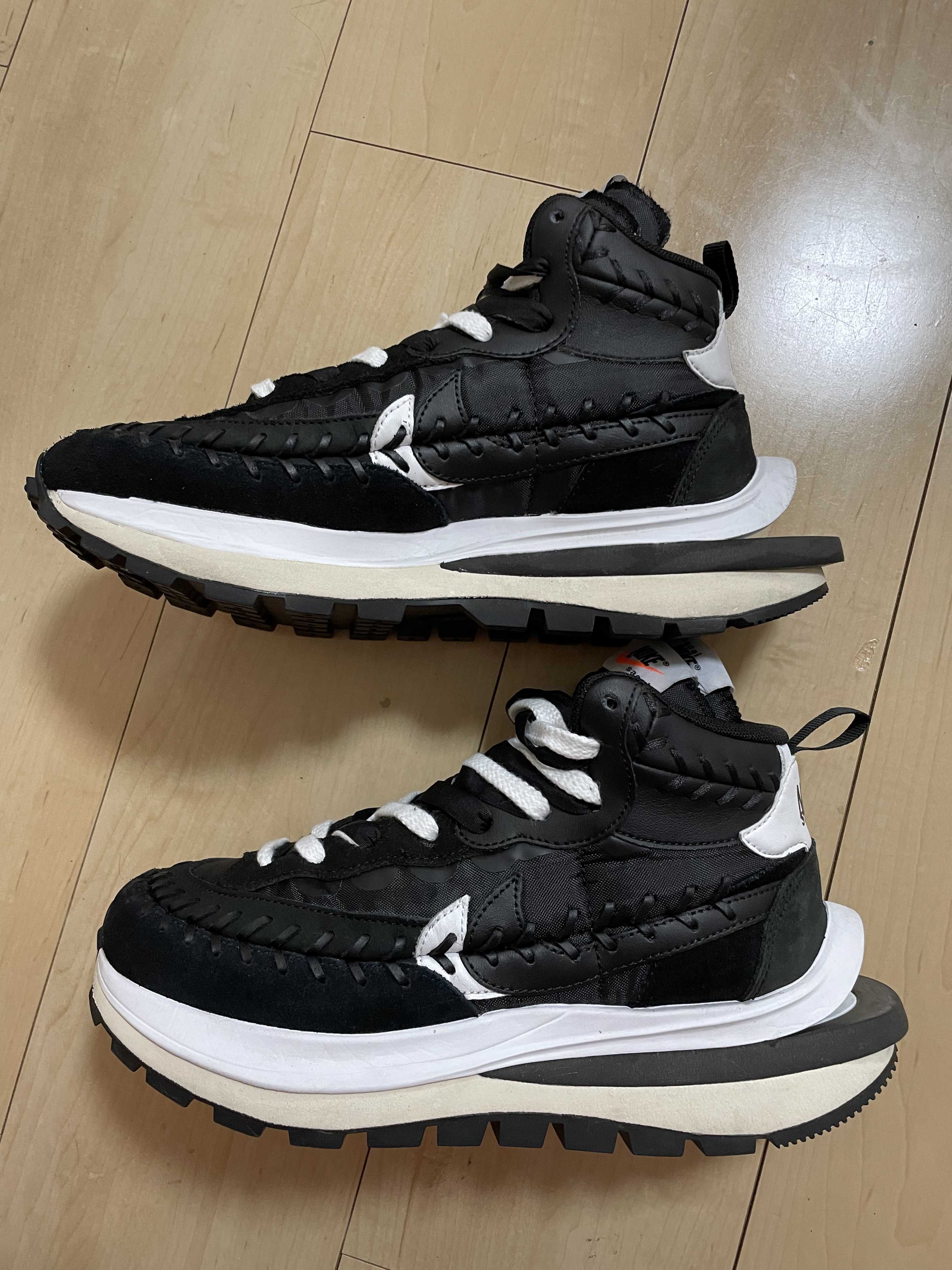 Jean-Paul Gaultier × sacai × Nike Vapor Waffle "Black/Black-White"