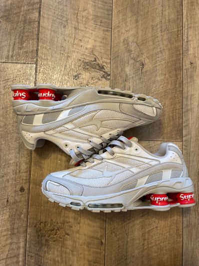 Supreme × Nike Shox Ride 2 "White/Grey Fog/Flat Platinum"