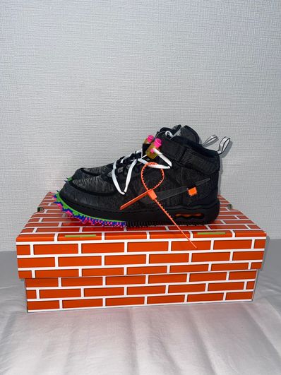 Off-White × Nike Air Force 1 Mid "Black"