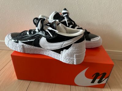 sacai × Nike Blazer Low "Black Patent Leather"