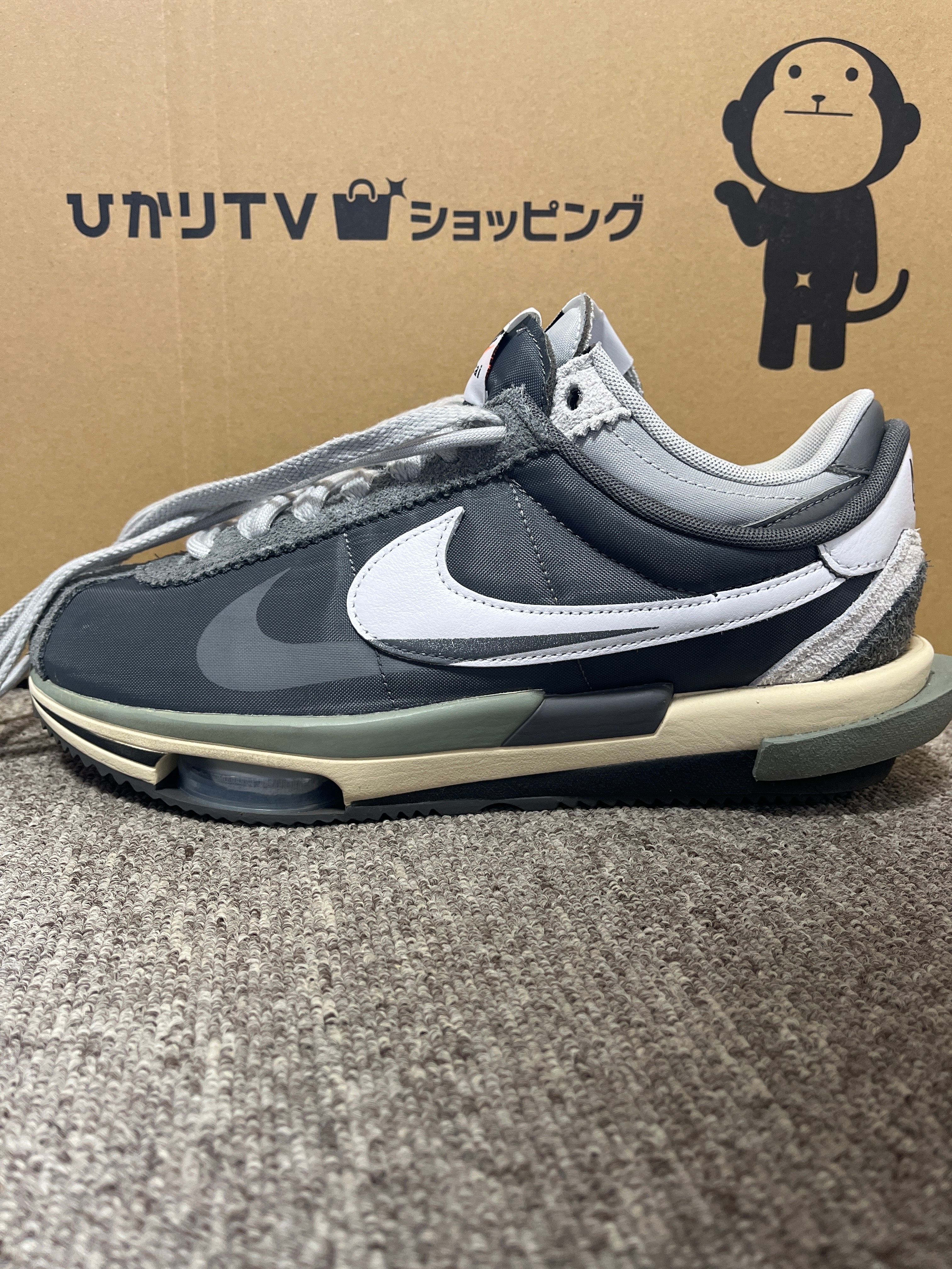 sacai × Nike Zoom Cortez "Iron Grey"