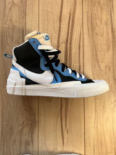 sacai × NIKE BLAZER MID "BLACK / BLUE"