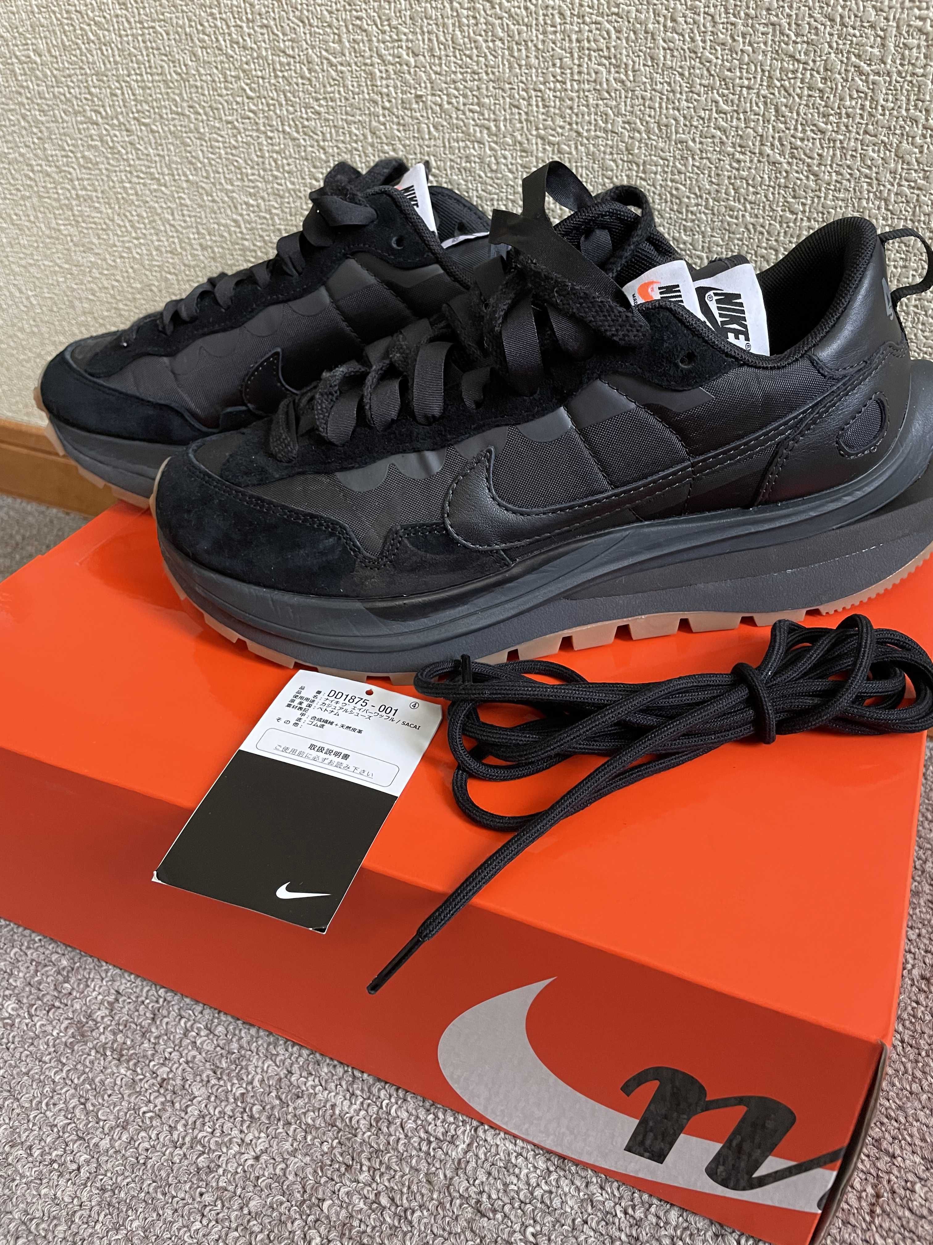 sacai × Nike VaporWaffle "Black Gum"