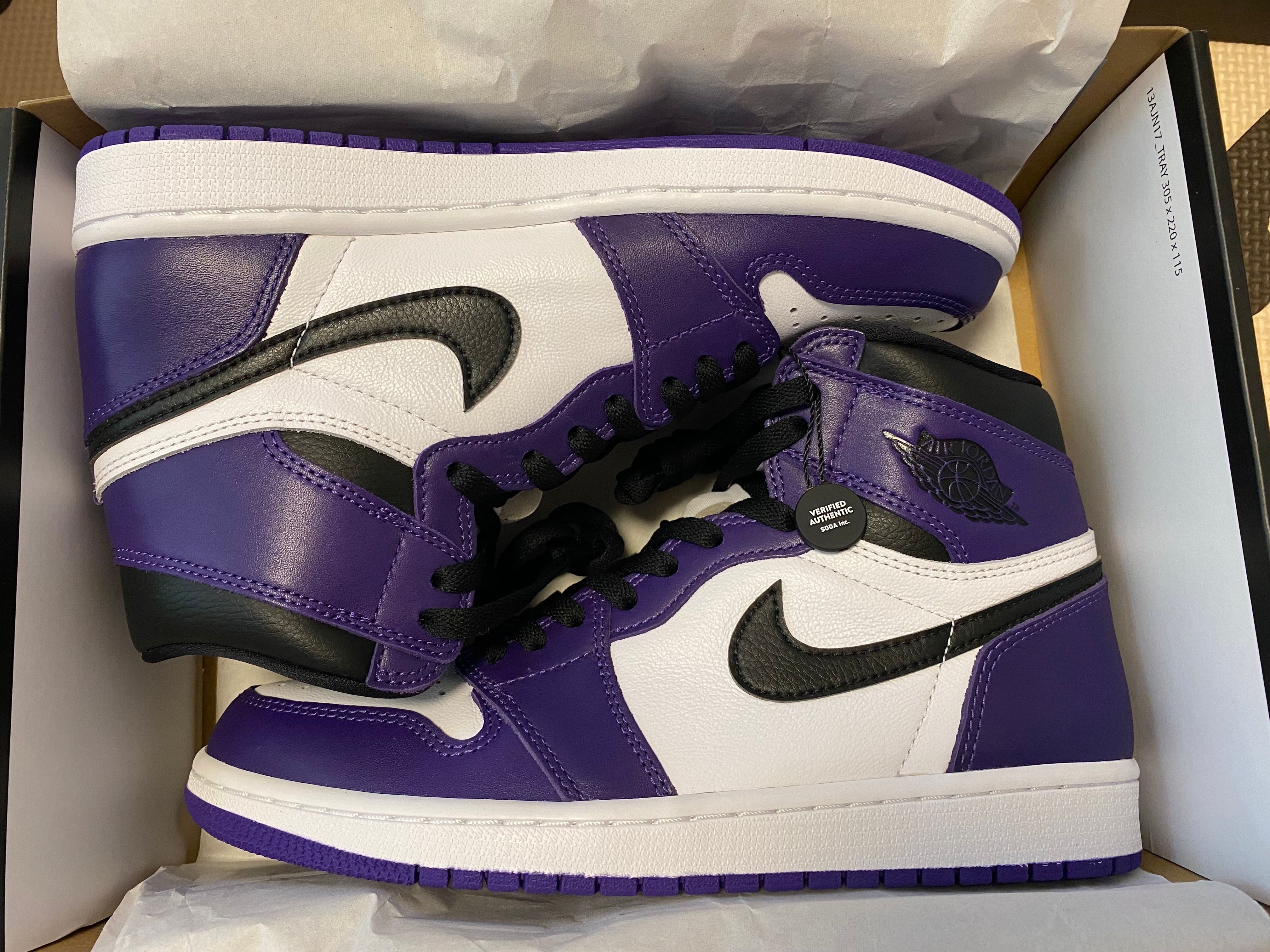Nike Air Jordan 1 Retro High OG "Court Purple White/Black" (2020)   