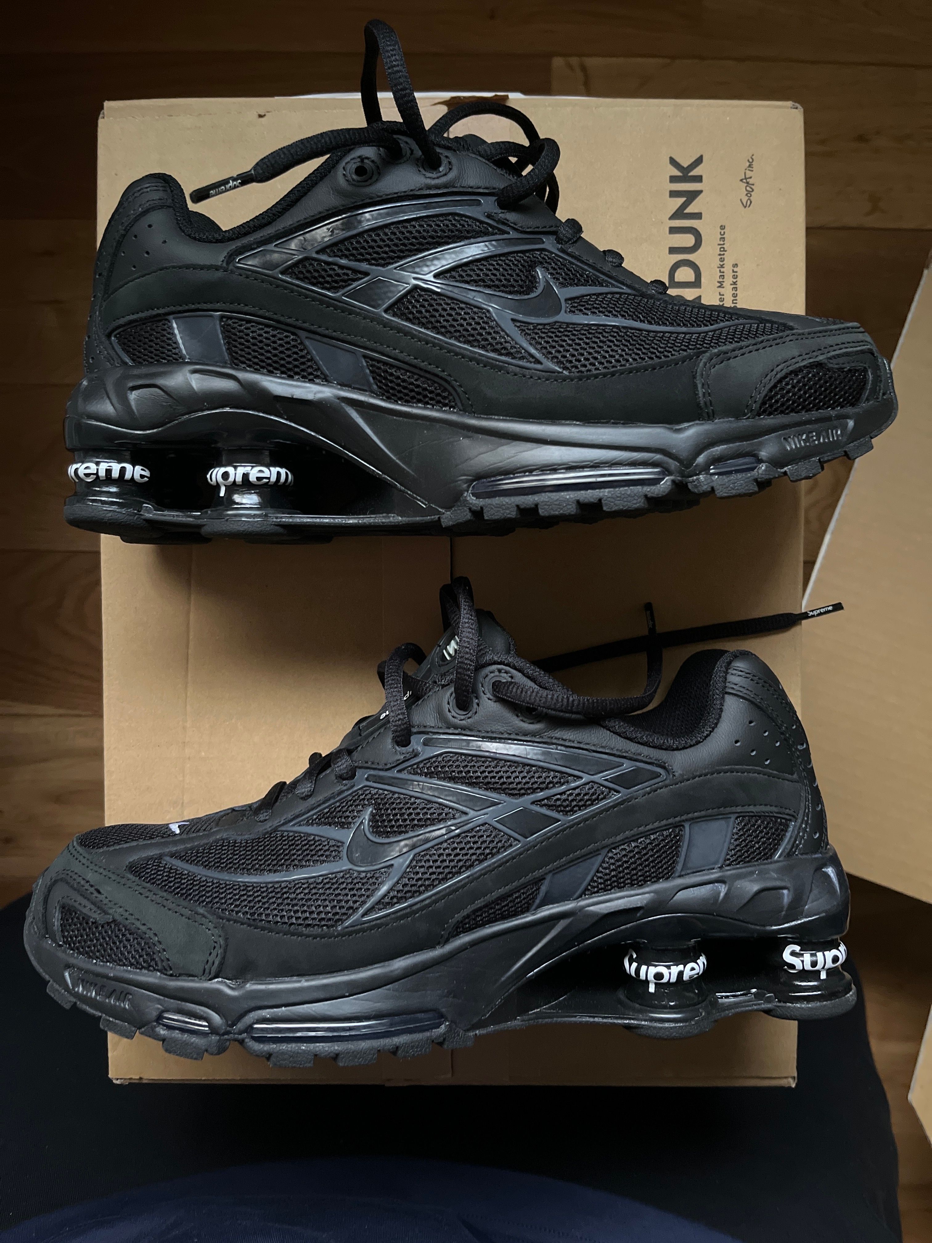 Supreme × Nike Shox Ride 2 "Black/Black-White"