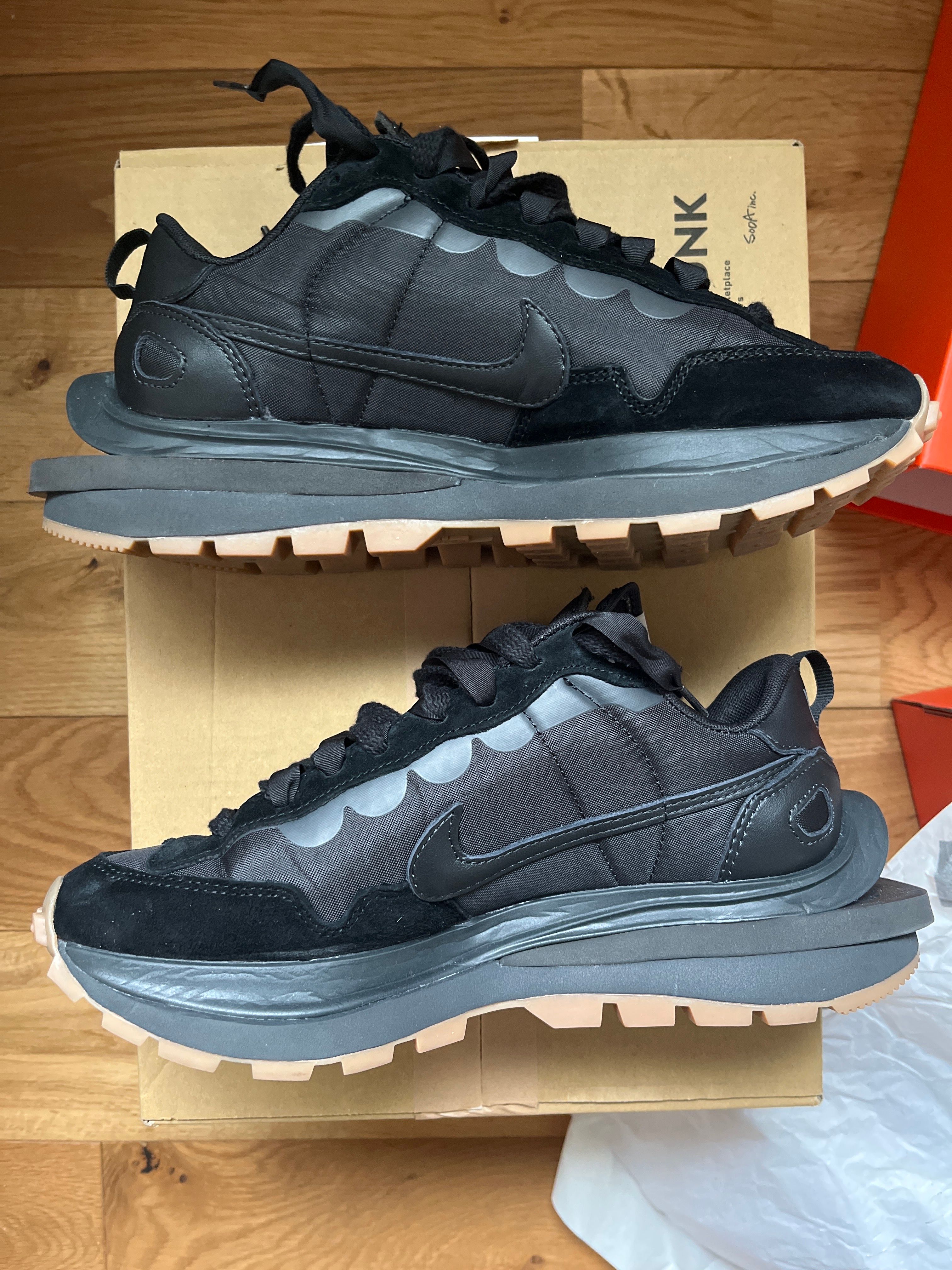 sacai × Nike VaporWaffle "Black Gum"