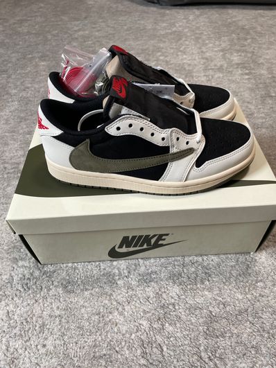 Travis Scott × Nike Women's Air Jordan 1 Low OG "Medium Olive"