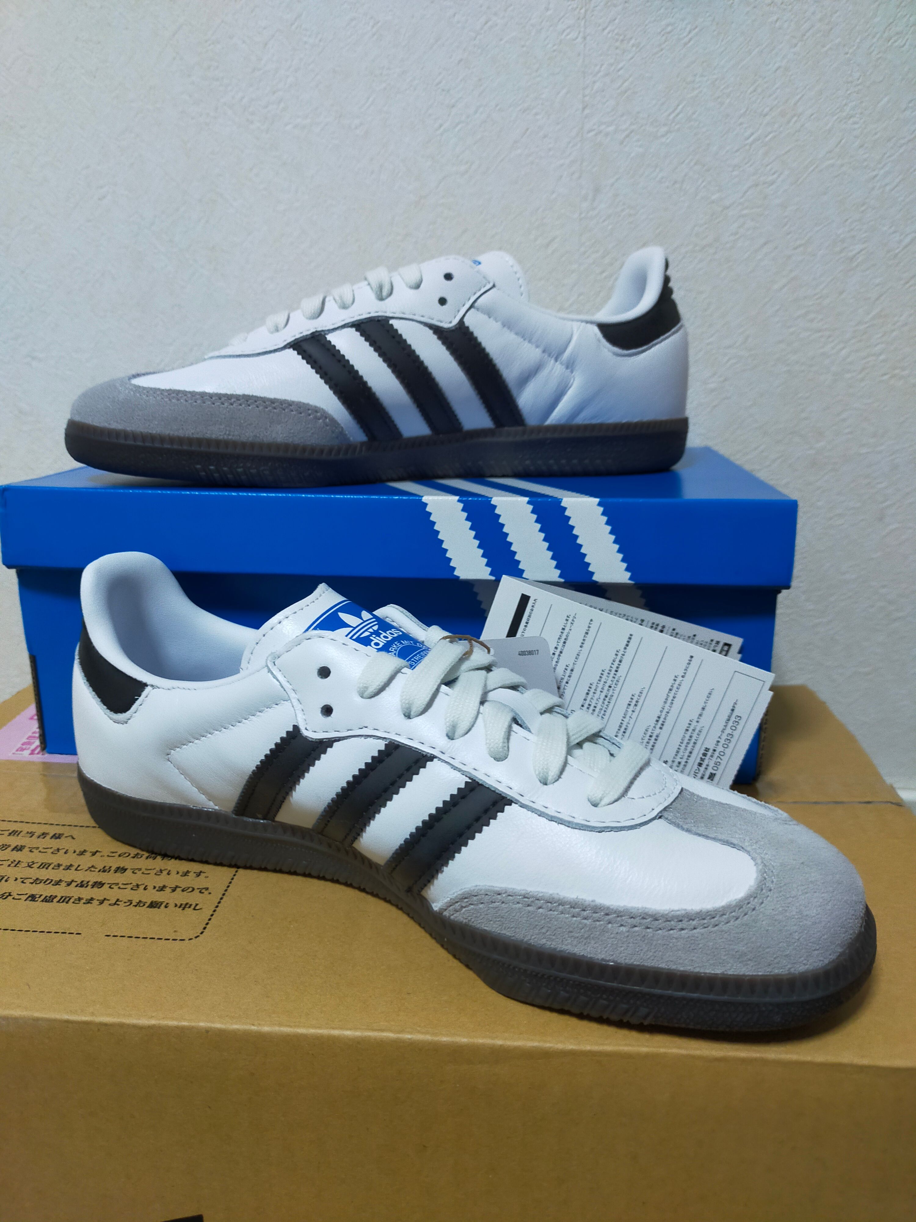adidas Samba OG "Cloud White/Core Black/Clear Granite"