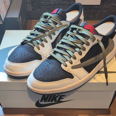 Travis Scott × Nike Women's Air Jordan 1 Low OG "Medium Olive"