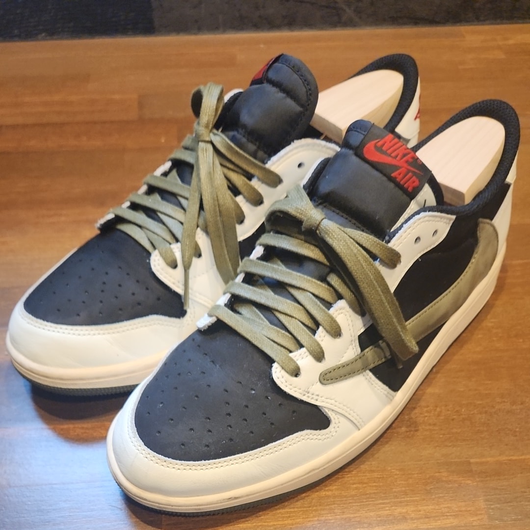 Travis Scott × Nike Women's Air Jordan 1 Low OG "Medium Olive"