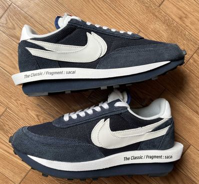 Fragment × sacai × Nike LD Waffle "Blackended Blue"